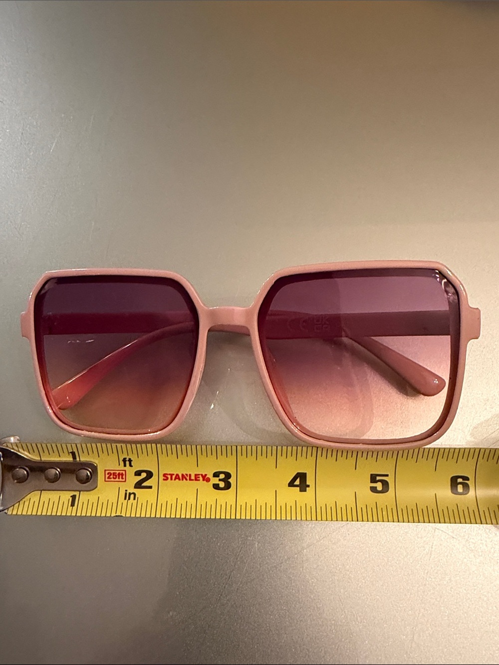 Pink Square-Frame Women's Sunglasses - Picture 6 of 6
